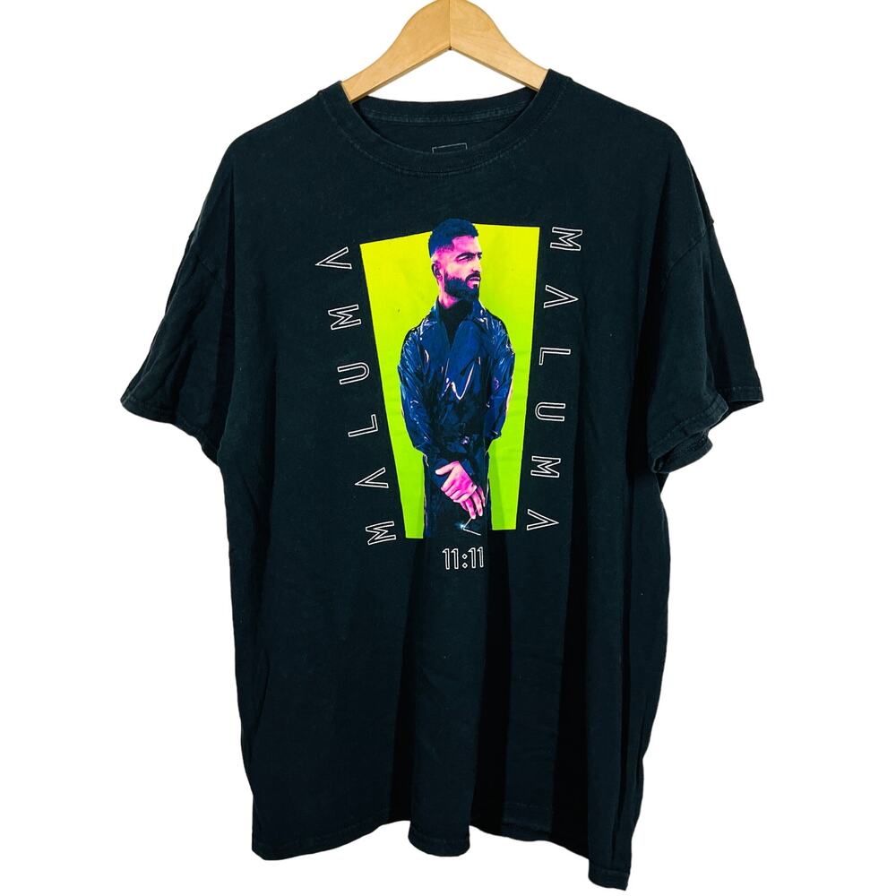 Maluma 11:11 World Tour Graphic Tee Merch Shirt Black Short Sleeve - XL